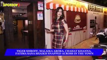 Tiger Shroff, Malaika Arora, Chahat Khanna, Fatima Sana Shaikh snapped across in the town