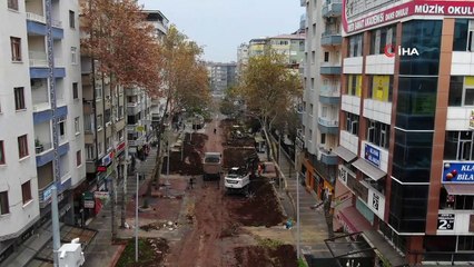 Diyarbakır’da Sanat Sokağındaki sağlıklaştırma çalışmaları devam ediyor