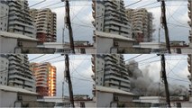 Ora News - Shembet me shpërthim të kontrolluar pallati 14 katësh në Durrës