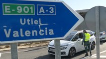 Controles acceso a la C.Valenciana en el cierre perimetral en Navidad