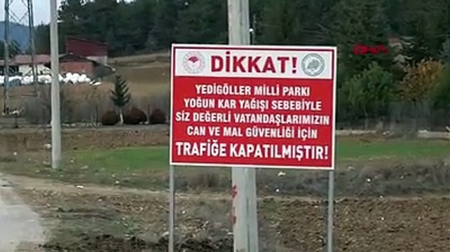 Yedigöller Milli Parkı yolu ulaşıma kapatıldı