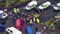 İngiltere’de mahsur kalan tır şoförlerinden protesto