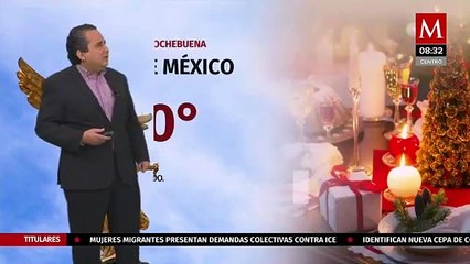 El clima para hoy 23 de diciembre, Abimael Salas.