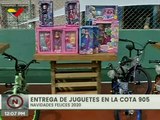 La sonrisa de 12 mil niños y niñas brilla en la Cota 905 con la entrega de juguetes por parte del Gobierno Bolivariano