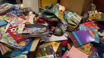 Social Bite sort over 25,000 Christmas presents at the RBS HQ in Edinburgh