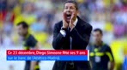 Altético Madrid - Simeone fête ses 9 ans sur le banc madrilène