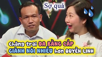 Chàng trai U40 ĐA BẰNG CẤP nói nhiều hơn ông mai, TRANH CÃI CHÍ CHÓE với Hồng Vân làm cô gái HOẢNG