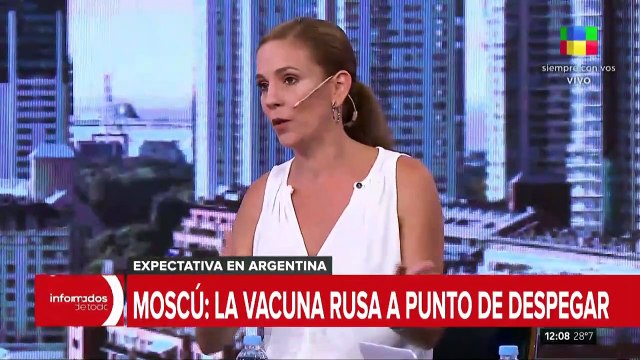 Las vacunas rusas ya están arriba del avión que fue a buscarlas