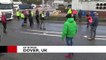 La colère des camionneurs bloqués dans le sud de l'Angleterre