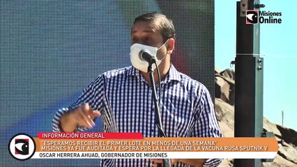 MISIONES YA FUE AUDITADA Y ESPERA POR LA LLEGADA DE LA VACUNA RUSA SPUTNIK V