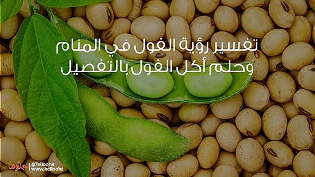 تفسير رؤية الفول في المنام وحلم أكل الفول بالتفصيل