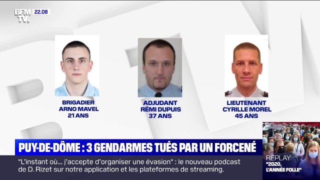 Trois gendarmes tués dans le Puy-de-Dôme: le procureur de la République de Clermont-Ferrand décrit l'assaillant comme étant un individu surarmé