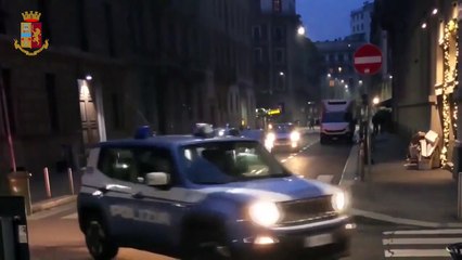 Milano - Rapine in centro, perquisizioni a tappeto della Polizia (23.12.20)