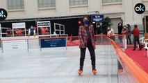 La divertida felicitación de Navidad de Andrea Levy sobre patines que acaba arruinada