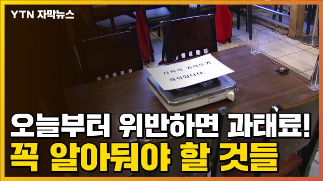 [자막뉴스] 오늘부터 위반하면 과태료!...꼭 알아둬야 할 것들 / YTN