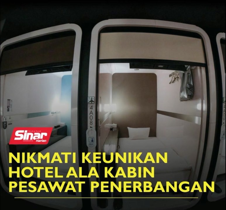 Nikmati keunikan hotel ala kabin pesawat penerbangan
