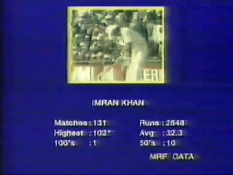 West Indies v Pakistan at Calcutta Nehru Cup Final 1989 Run chase and Wasim Akram Six