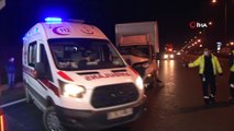 Kuzey Marmara Otoyolu'nda kamyon tıra çarptı: 1 yaralı