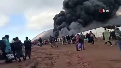 Bosna Hersek'te sığınmacı kampında yangın