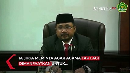Menag Yaqut: Agama Jangan Dijadikan Kendaraan Politik