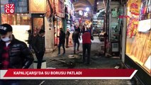 Kapalıçarşı'da su borusu patladı