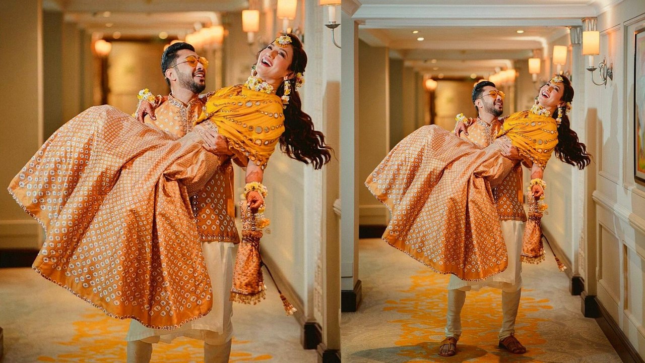 Gauhar Khan को गोद में उठाएं नजर आए Zaid Darbar | Gauhar Khan Zaid Darbar Mehndi | Boldsky