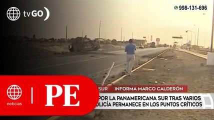 Vehículos circulan por la Panamericana Sur tras varios días de bloqueo | Primera Edición