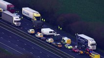 Lorries on the move as border backlog starts to clear