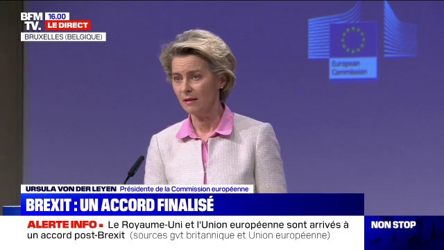 Les négociations ont été très difficiles : Ursula Von der Leyen et Michel Barnier confirme la finalisation d'un accord sur le Brexit