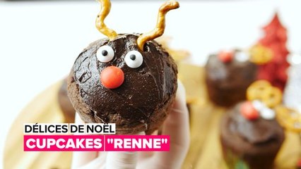 Délices de Noël : Cupcakes "renne"