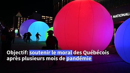 Assombrie par la pandémie, Montréal s'offre une cure de "Luminothérapie"