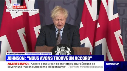Boris Johnson: "Nous avons repris le contrôle de notre destin"