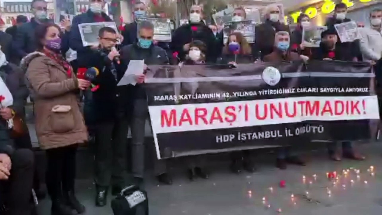 HDP İstanbul, Maraş Katliamı'nda hayatını kaybeden vatandaşları andı: "Süleyman Soylu ‘Maraş ve Çorum katliamları tiyatrodur’ deyip, hedef şaşırtmıştı"