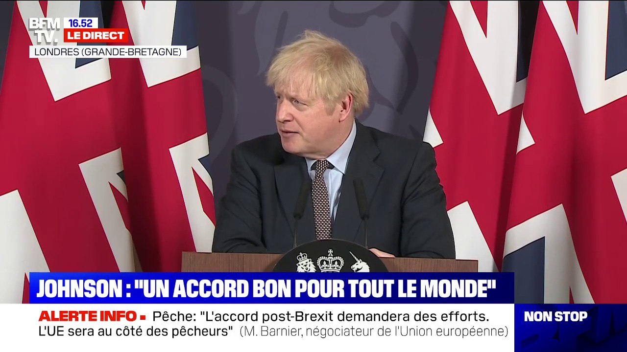Boris Johnson (Premier ministre britannique): "Nous devons maintenant tourner la page du Brexit"
