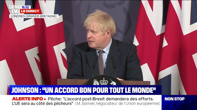 Boris Johnson (Premier ministre britannique): Nous devons maintenant tourner la page du Brexit