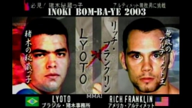 Lendária luta Lyoto Machida contra Rich Franklin LUTA DE MMA