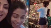 Shilpa Shetty अपनी Family के साथ इस तरह Celebrate कर रही हैं Christmas | FilmiBeat