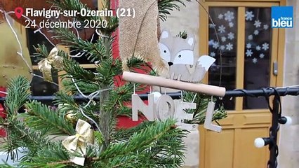 Flavigny-sur-Ozerain s'est transformé en village des crèches.