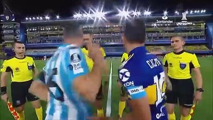 Goles de Salvio y Villa para darle la victoria a Boca Juniors contra Racing. "Party" de Paulo Londra
