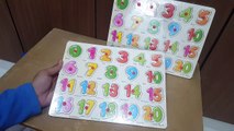 Unboxing and Review of Wooden Number Knob Puzzle for your kids gift