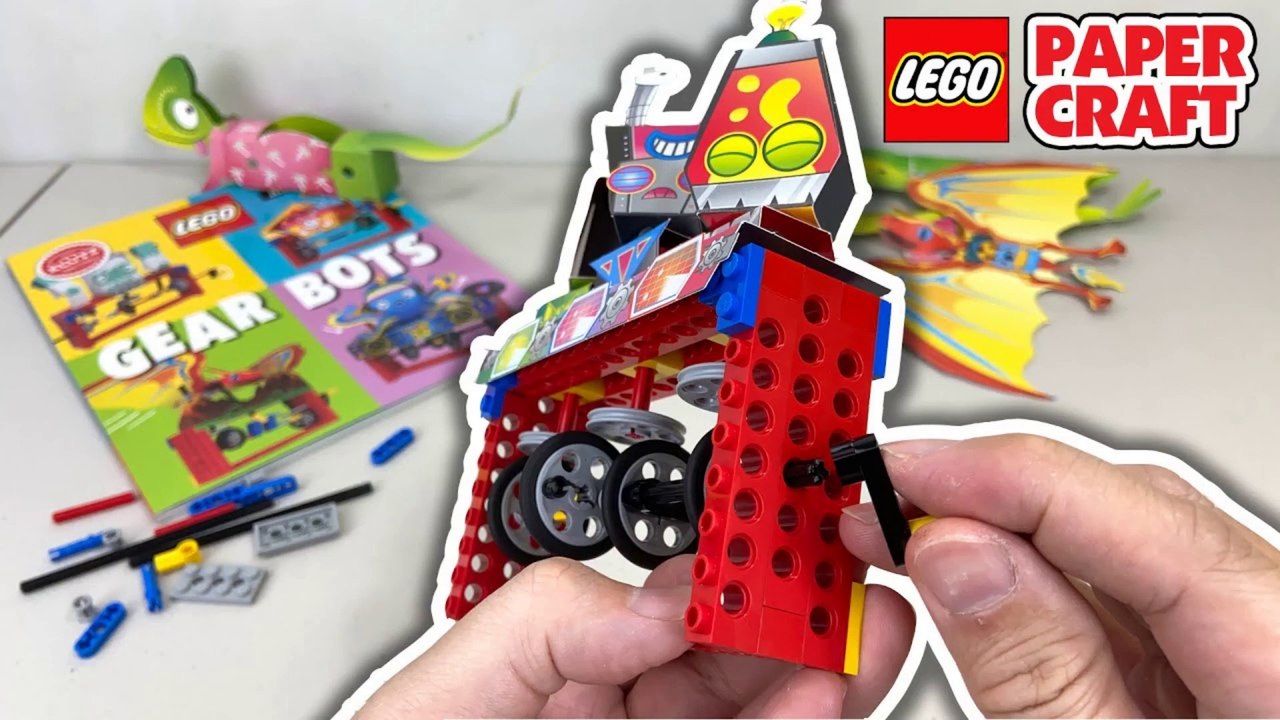 LEGO + Paper Craft Machines with Klutz Gear Bots video Dailymotion