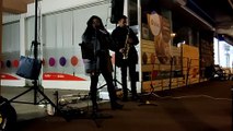 Le duo musical qui a animé Noël à Aix-les-Bains cette année