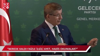 Davutoğlu’ndan Erdoğan’a: Dış mihrakın hası evindeymiş ama fark etmemiş