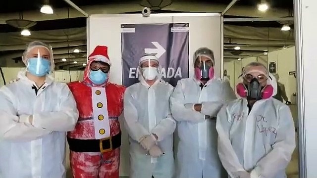 Médicos del Hospital Temporal de Parque de la Industria hacen un llamado a la reflexión