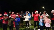 Lauren Sinclair from Facebook page Worldwide Santa's Christmas Eve Jingle with family friends and neighbours jingling their bells