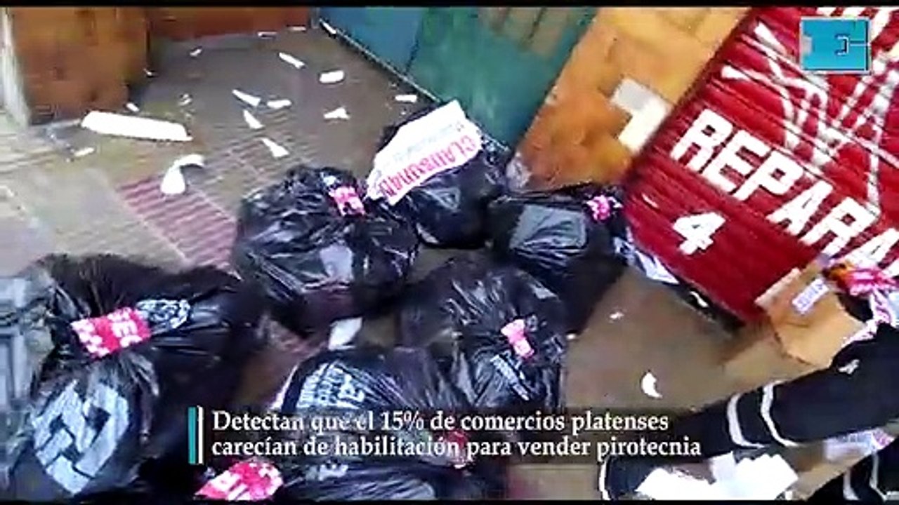 Detectan que el 15 por ciento de los comercios platenses carecían de habilitación para vender pirotecnia