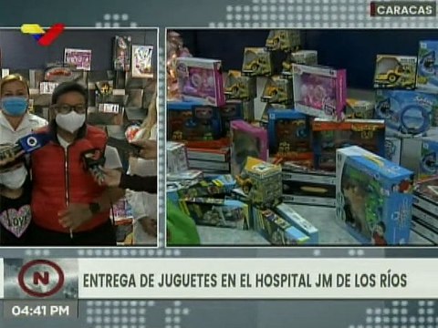 Gobierno Nacional entrega juguetes a niños y niñas en el hospital JM de los Ríos de Caracas