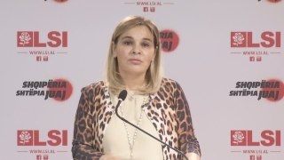 Monika Kryemadhi  në deklaratë - 05 tetor 2020