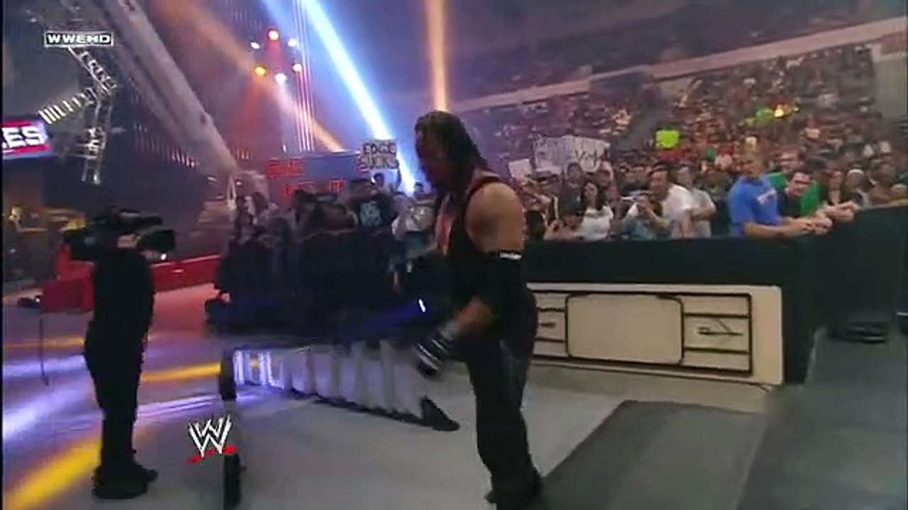 The Undertaker vs Edge World Heavyweight Championship TLC Match WWE One Night Stand 2008