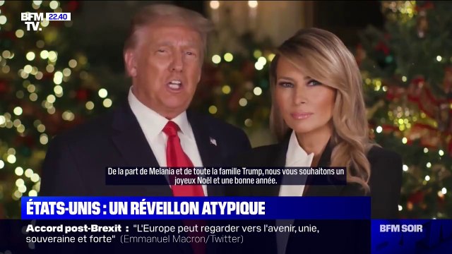 Aux États-Unis, les derniers vœux de Noël du président Donald Trump